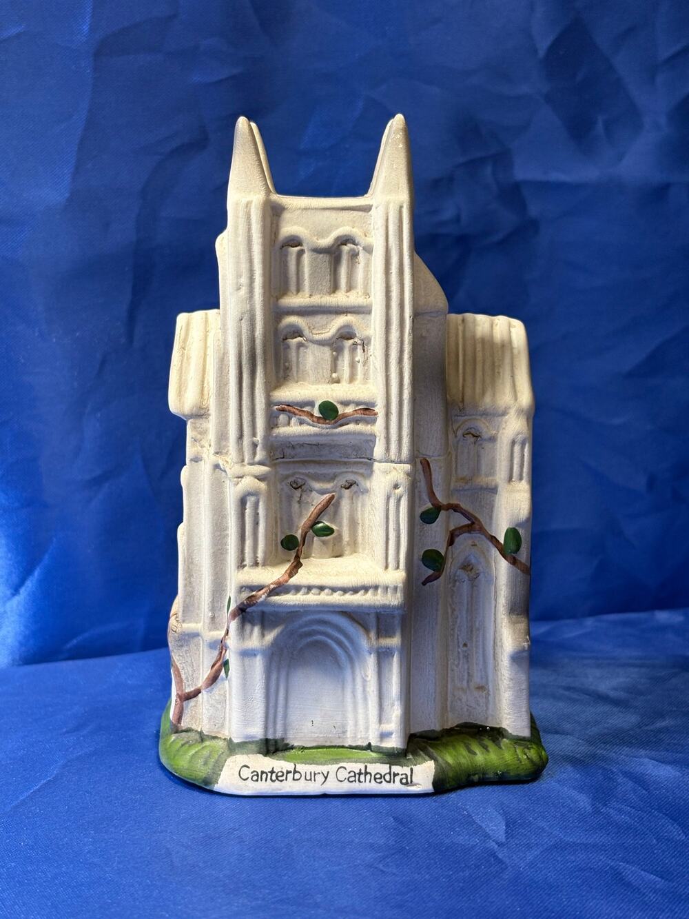 Bisque Ceramic Miniature Vintage Building Canterbury Cathedral